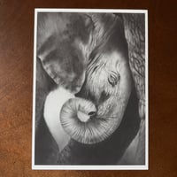 Image 3 of “Comfort” mini matted fine art print 