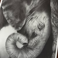 Image 5 of “Comfort” mini matted fine art print 