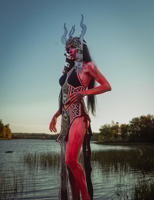 Image of Toxic Vision Space Between The Stars sculpted skirt