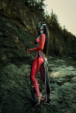 Image of Toxic Vision Space Between The Stars sculpted skirt