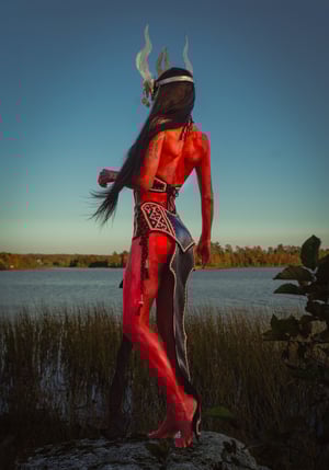 Image of Toxic Vision Space Between The Stars sculpted skirt