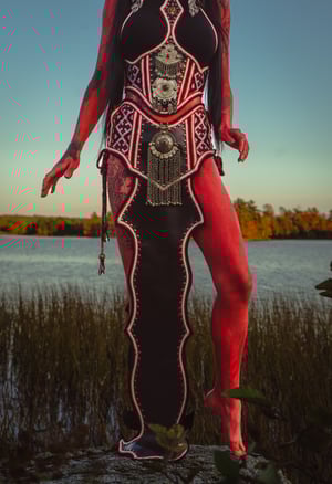 Image of Toxic Vision Space Between The Stars sculpted skirt