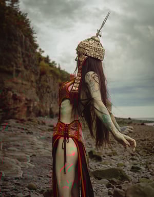 Image of Toxic Vision Space Between The Stars sculpted gown