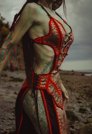 Image of Toxic Vision Space Between The Stars sculpted gown