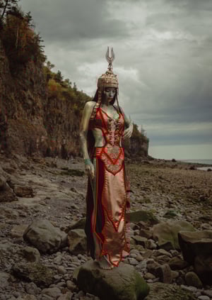 Image of Toxic Vision Space Between The Stars sculpted gown