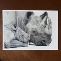 Image 3 of “A mothers love” mini matted fine art print 