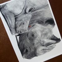 Image 4 of “A mothers love” mini matted fine art print 