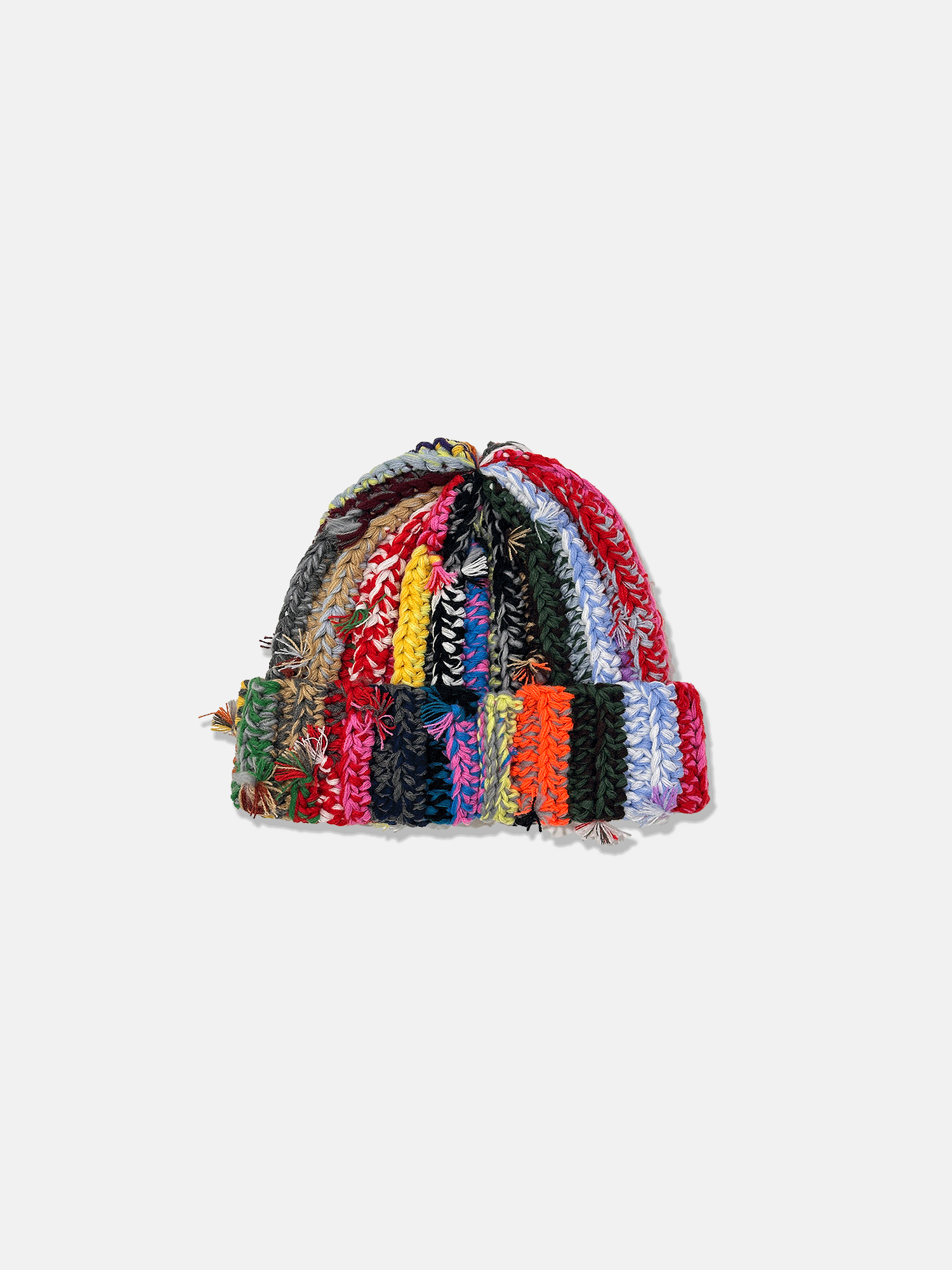 Image of GIRLS ARE DRUGS® HAND TIED BEANIE - 'MULTICOLOR'
