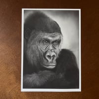 Image 3 of “keeper of the jungle” mini matted fine art print 