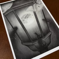 Image 4 of “Lunar light” mini matted fine art print 