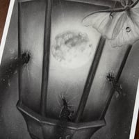 Image 3 of “Lunar light” mini matted fine art print 