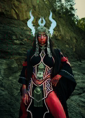 Image of Toxic Vision Space Between the Stars metal headdress