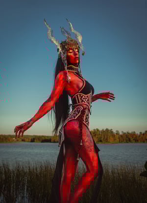 Image of Toxic Vision Space Between the Stars metal headdress