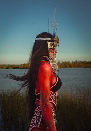 Image of Toxic Vision Space Between the Stars metal headdress