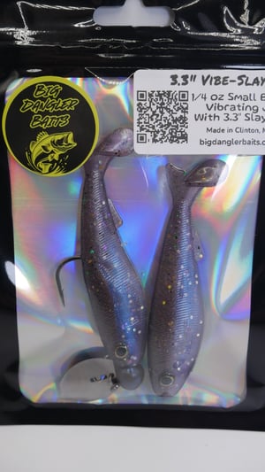 Image of 3.3" Vibe-Slay (1 Vibrating Jig, 2 Soft Plastic Minnow Trailers)