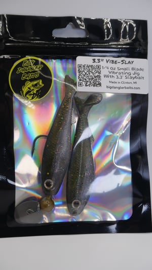 Image of 3.3" Vibe-Slay (1 Vibrating Jig, 2 Soft Plastic Minnow Trailers)