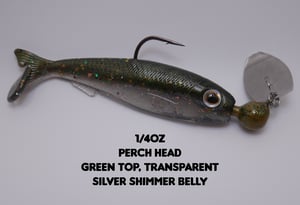 Image of 3.3" Vibe-Slay (1 Vibrating Jig, 2 Soft Plastic Minnow Trailers)