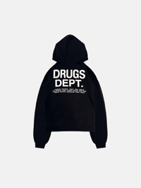 Image 2 of DRUGS DEPT.® GALAXY HOODIE - BLACK