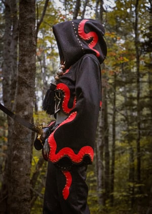 Image of Toxic Vision Space Between The stars serpentine cropped cloak