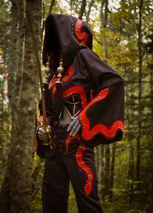 Image of Toxic Vision Space Between The stars serpentine cropped cloak