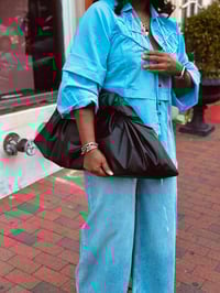 Oversized Faux Leather Tote