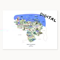 Image 1 of Mapa de Venezuela - Digital