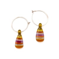 striped hoops - autumn colors