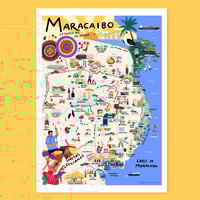 Image 1 of Preventa - Print Mapa de Maracaibo (envío en 2 semanas)