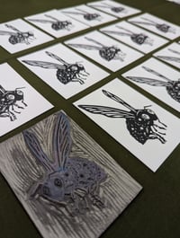 Image 3 of Bumblebee Familiar 🐝🖤~ ACEO 