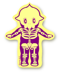 Skelly Kewpie sticker