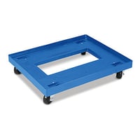 DY282305M5 Blue, 28" x 23" x 5", Multi-Purpose Tray Plastic Dolly