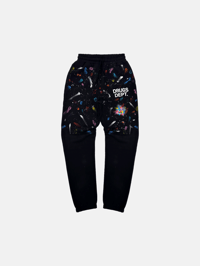 DRUGS DEPT.® GALAXY SWEATPANTS - BLACK