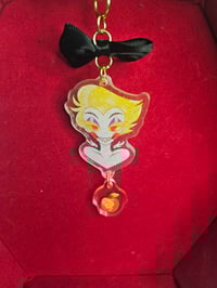 Image 4 of Watercolour Glitter Hazbin Hotel Keychains