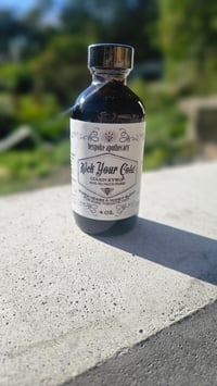 Image of  BACK IN STOCK!  4 oz. KICK YOUR COLD COUGH SYRUP /  HONEY & HERB COUGH SYRUP