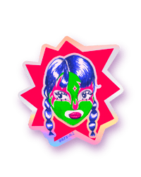 Luchadora Holo Sticker