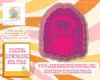 Image 3 of Cute Girly Ghost Frame Mold|Housing Mold Maker STL File for Freshies|Candle|Aroma Beads|Freshie Mold