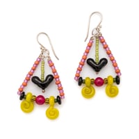 black heart earrings