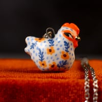 Poppy Hen Necklace