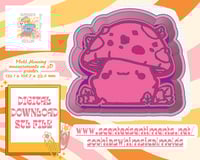 Image 2 of Cute Autumn Mushroom Mold|Housing Mold Maker STL File for Freshies|Candle|Aroma Beads|Freshie Mold