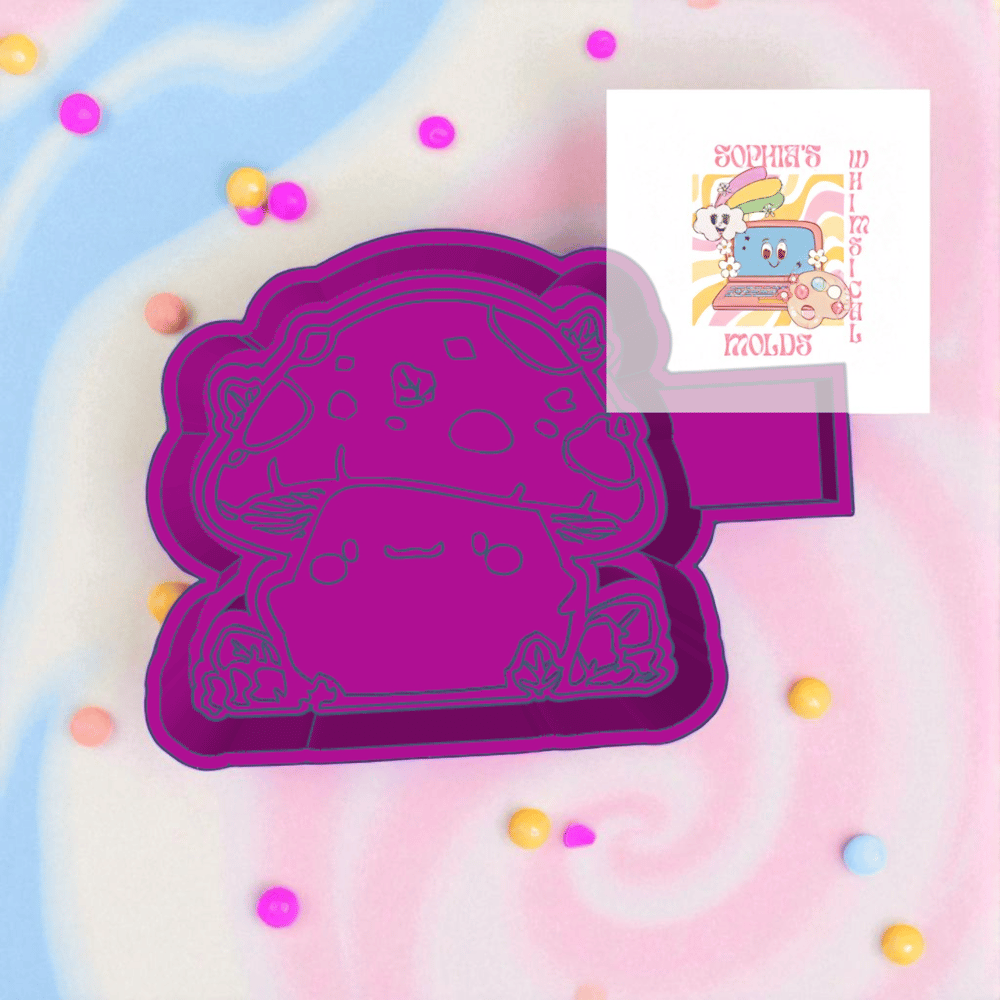 Image of Cute Autumn Mushroom Mold|Housing Mold Maker STL File for Freshies|Candle|Aroma Beads|Freshie Mold