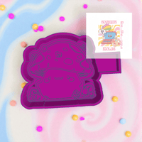 Image 1 of Cute Autumn Mushroom Mold|Housing Mold Maker STL File for Freshies|Candle|Aroma Beads|Freshie Mold