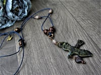 Image 4 of Necklace - long, adjustable charm. Quirky Nevermore gift box