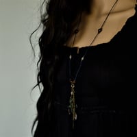 Image 2 of Necklace - long, adjustable charm. Quirky Nevermore gift box