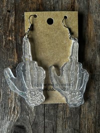 Skeleton FU Glow in the Dark with confetti sparkle 
