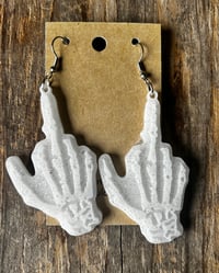 Skeleton FU Bone White silver sparkles
