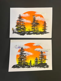 Fall Sunset Cards (set of 2)