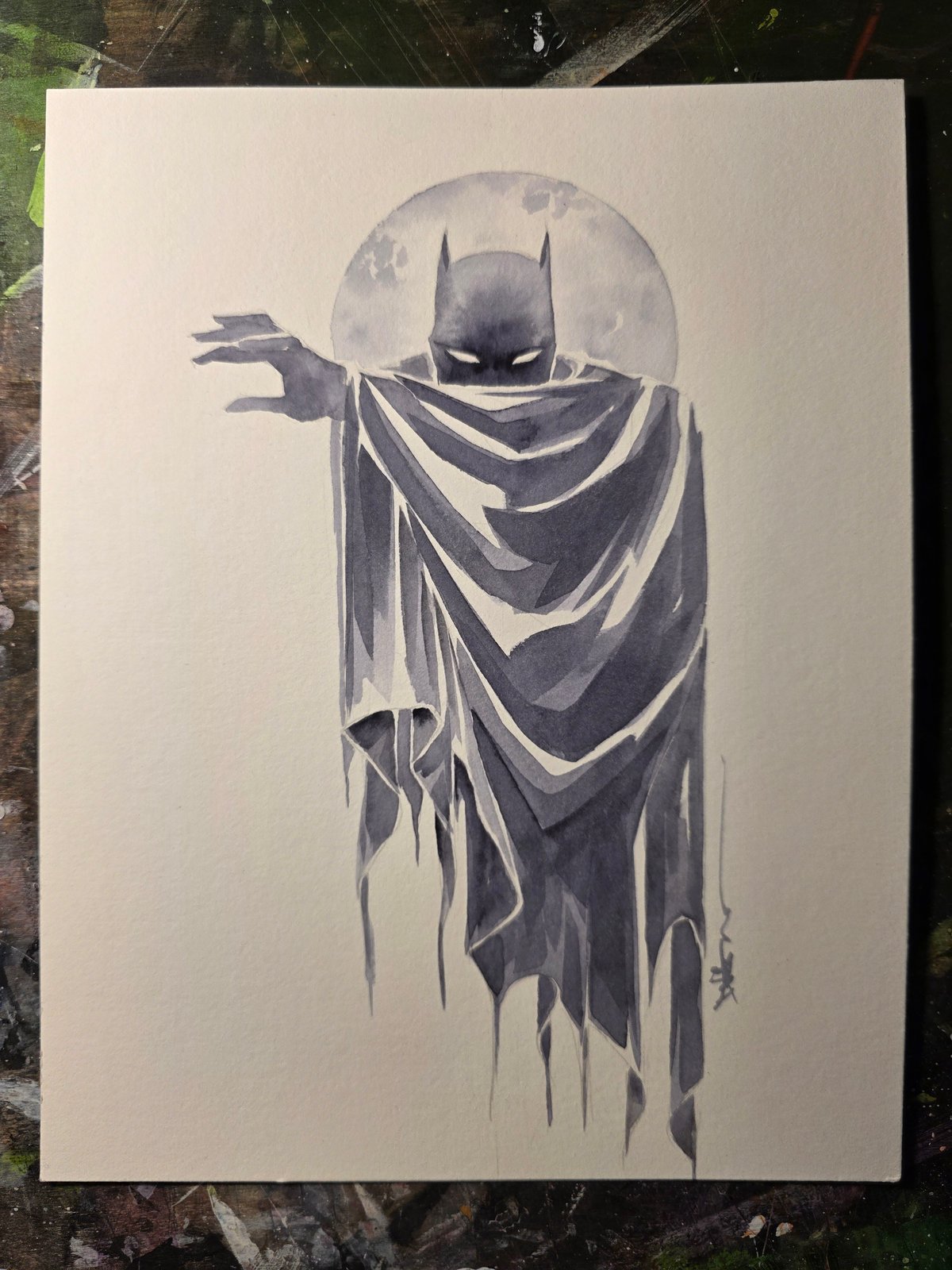 Image of Bat moon 8X11