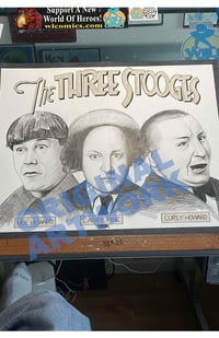 Image 2 of Original Art: The Three Stooges 22x17