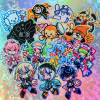 Image 1 of Rhyhtm Game Mascot Stickers