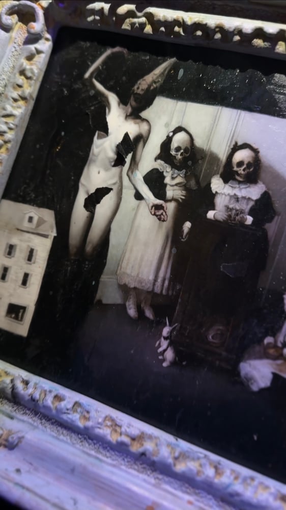 Image of ‘LACRIMOSA’ MINIATURE HAND EMBELLISHED PRINT [ UNIQUE PRINT - { 1/1 } ] 2025